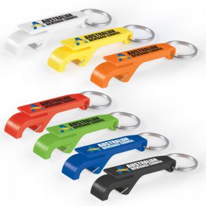 Bottle opener with logo